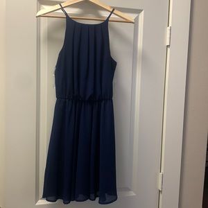 Navy blue mini dress